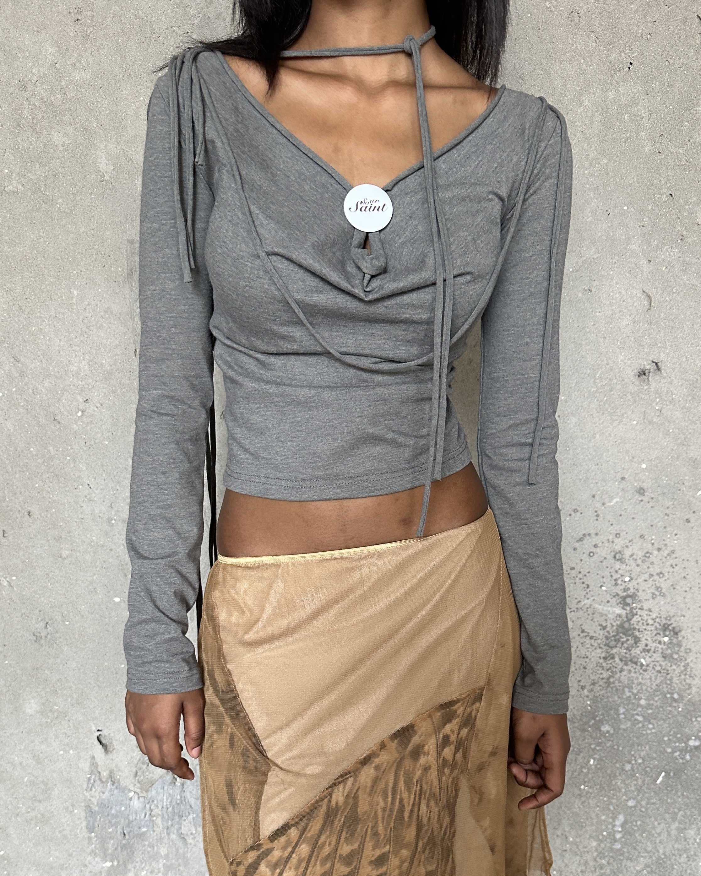 Two Way Fringe Drape Top